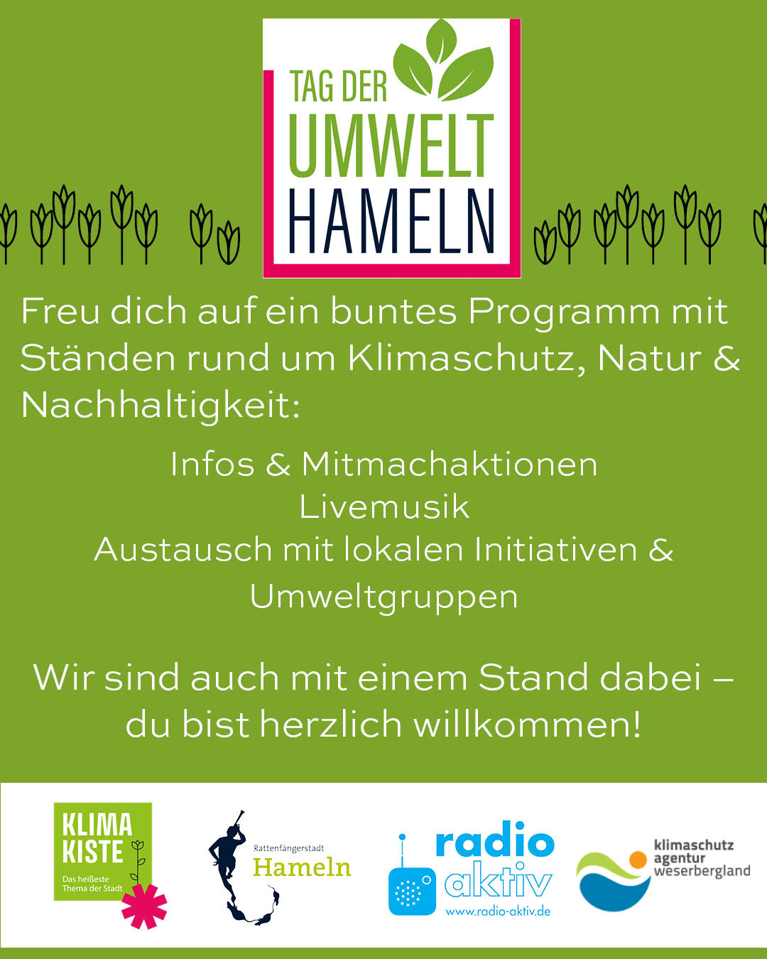 Einladungsplakat zum Tag der Umwelt in Hameln